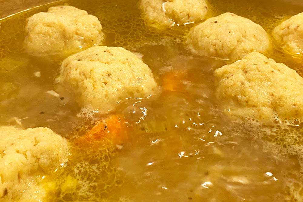 Matzo ball soup