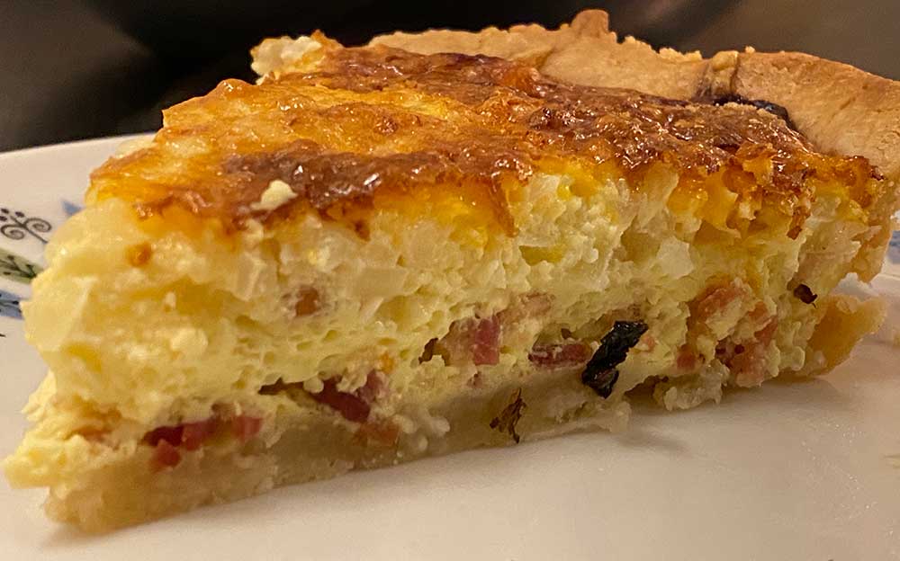 quiche cross section
