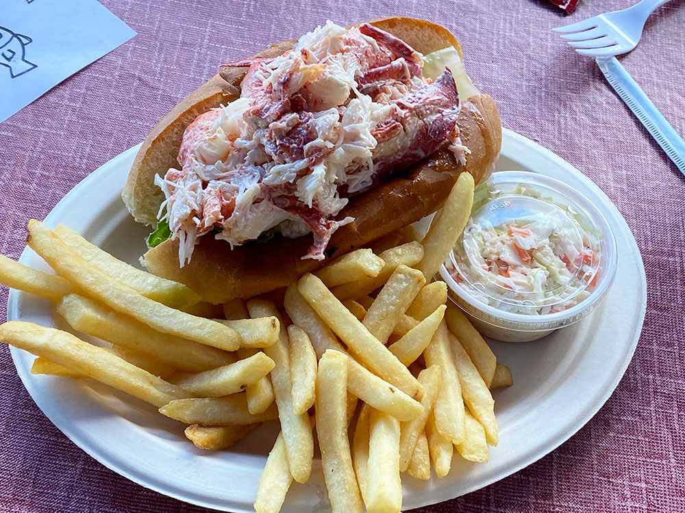 Lobster roll from Chatham Fish and Chips in Chatham