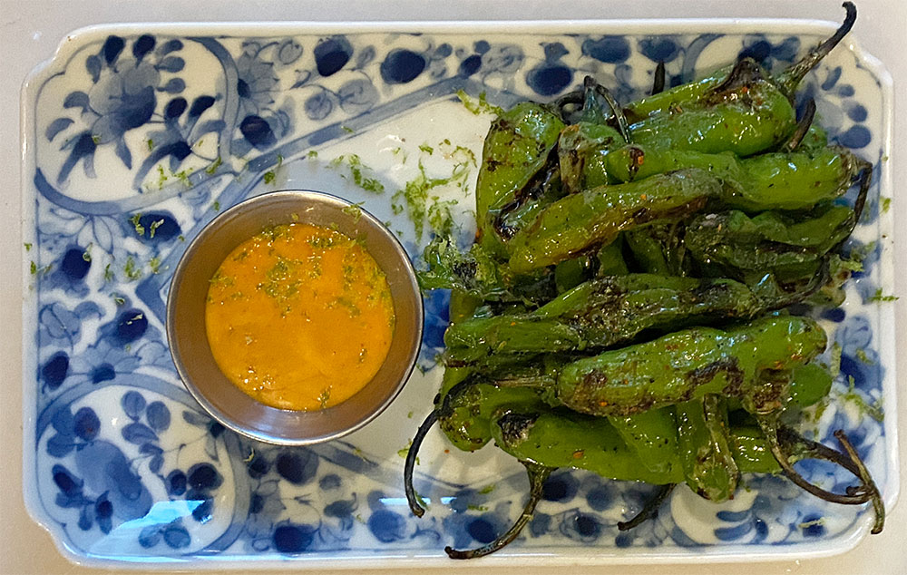 Blistered Shishito peppers