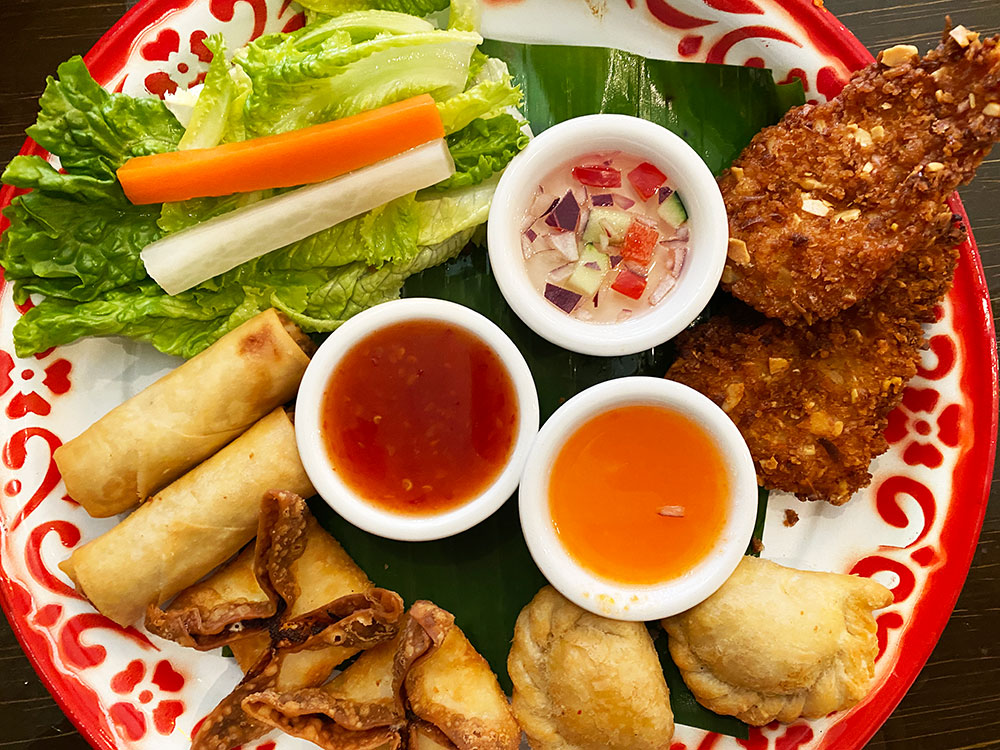 Appetizer platter at Chiang Mai
