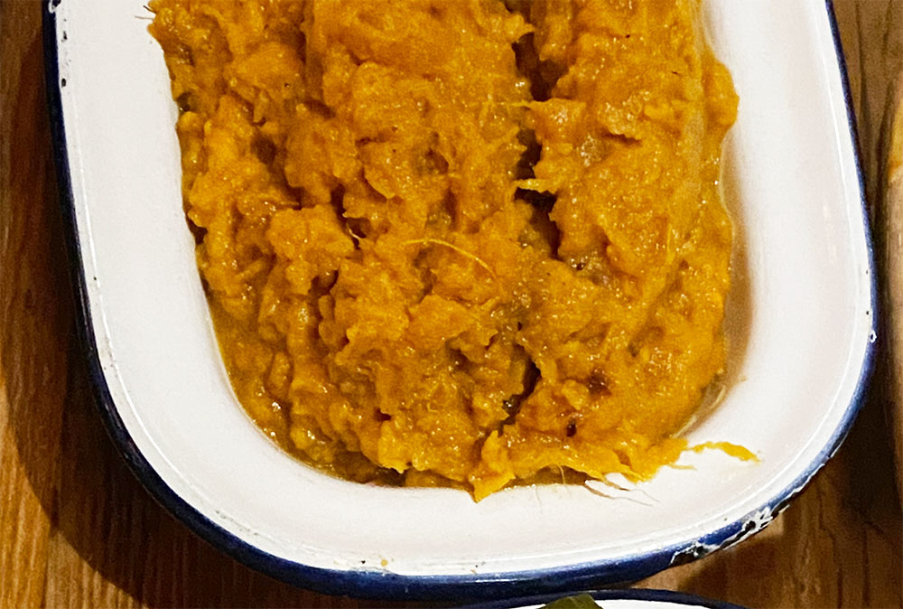 mashed sweet potato from hill country