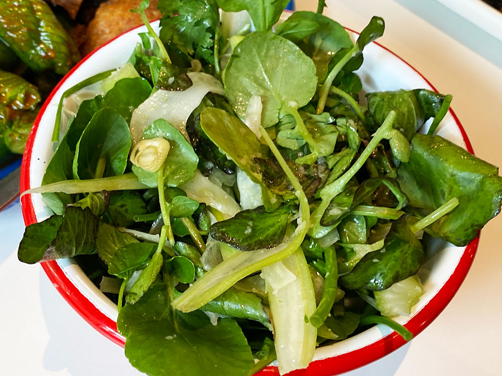 watercress salad from Milu