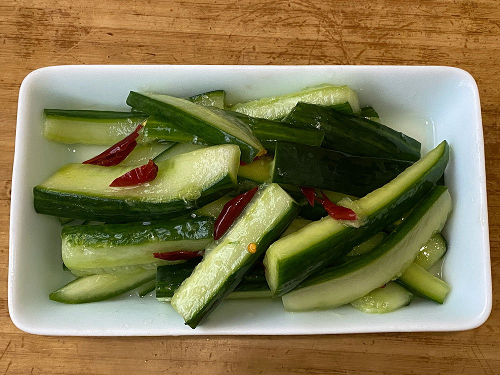 cucumber salad from Qing Xiang Yuan
