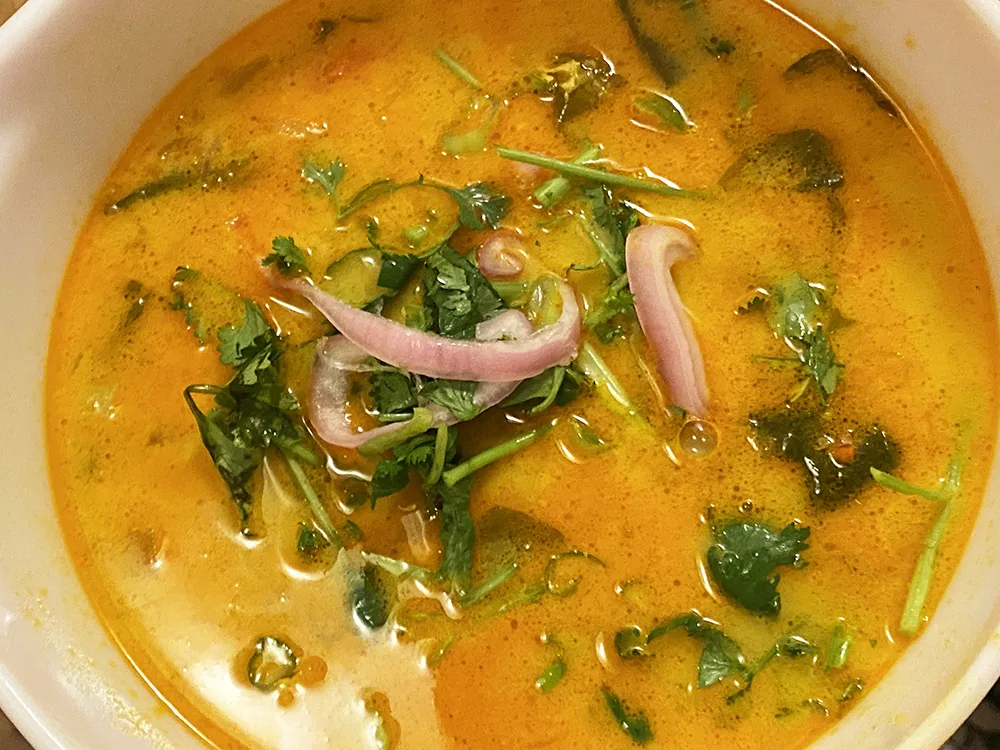 Curry chicken soup