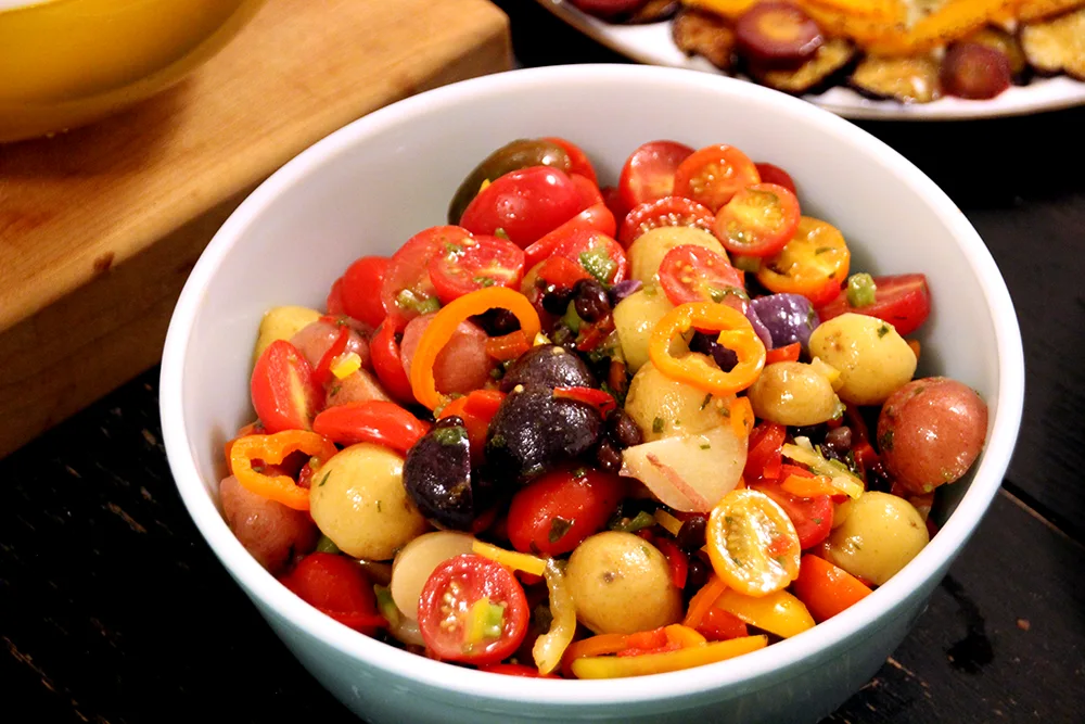 potatoes with tomatoes and peppers -- new world plants