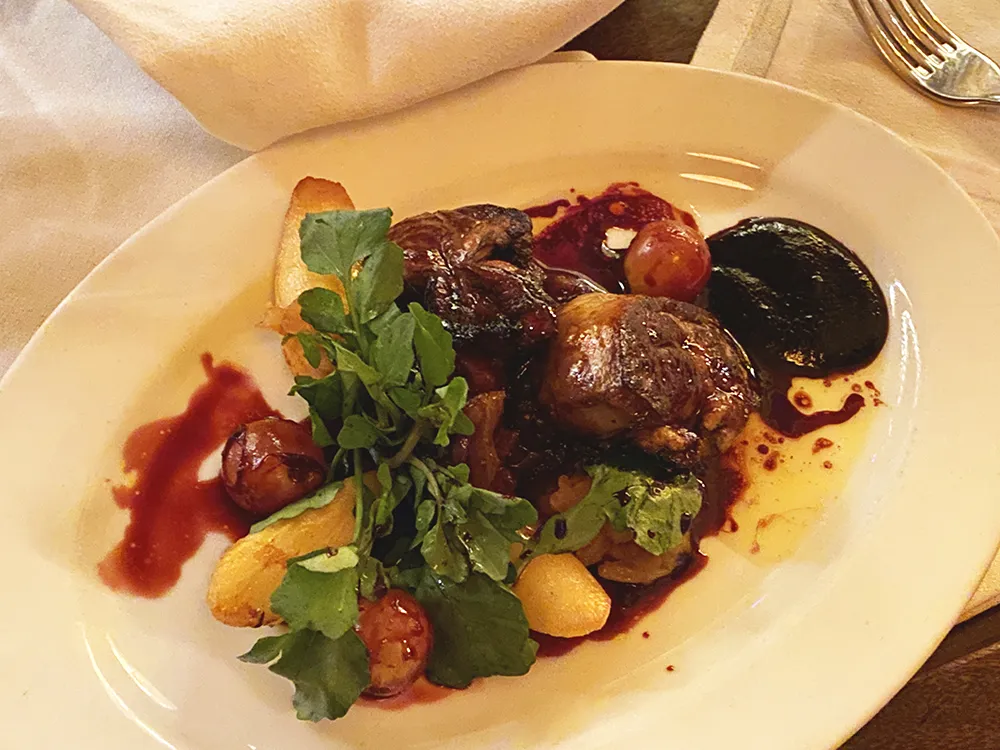 Foie gras with watercress