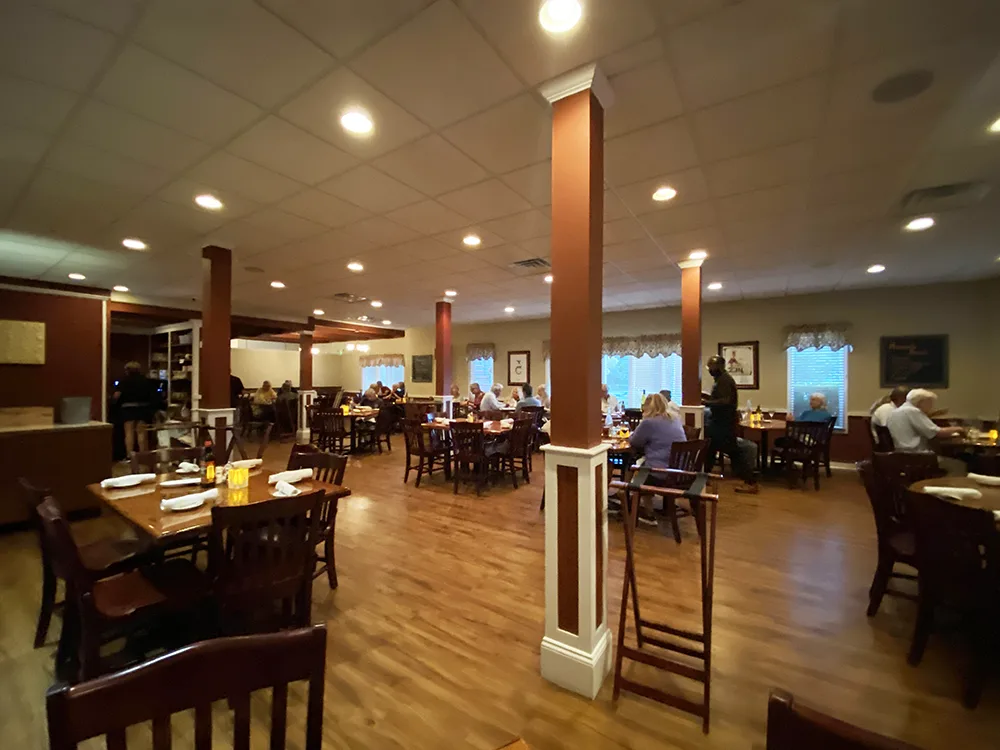 The dining room at Montano's restaurant in North Truro on Cape Cod