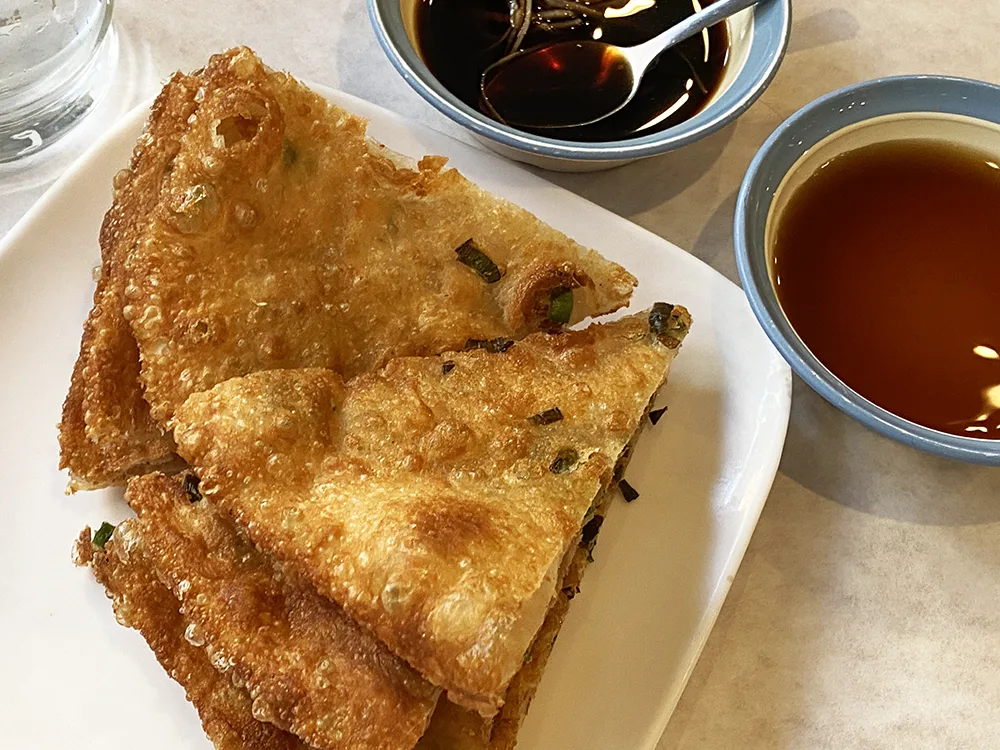 Scallion pancakes at 456 Shanghai