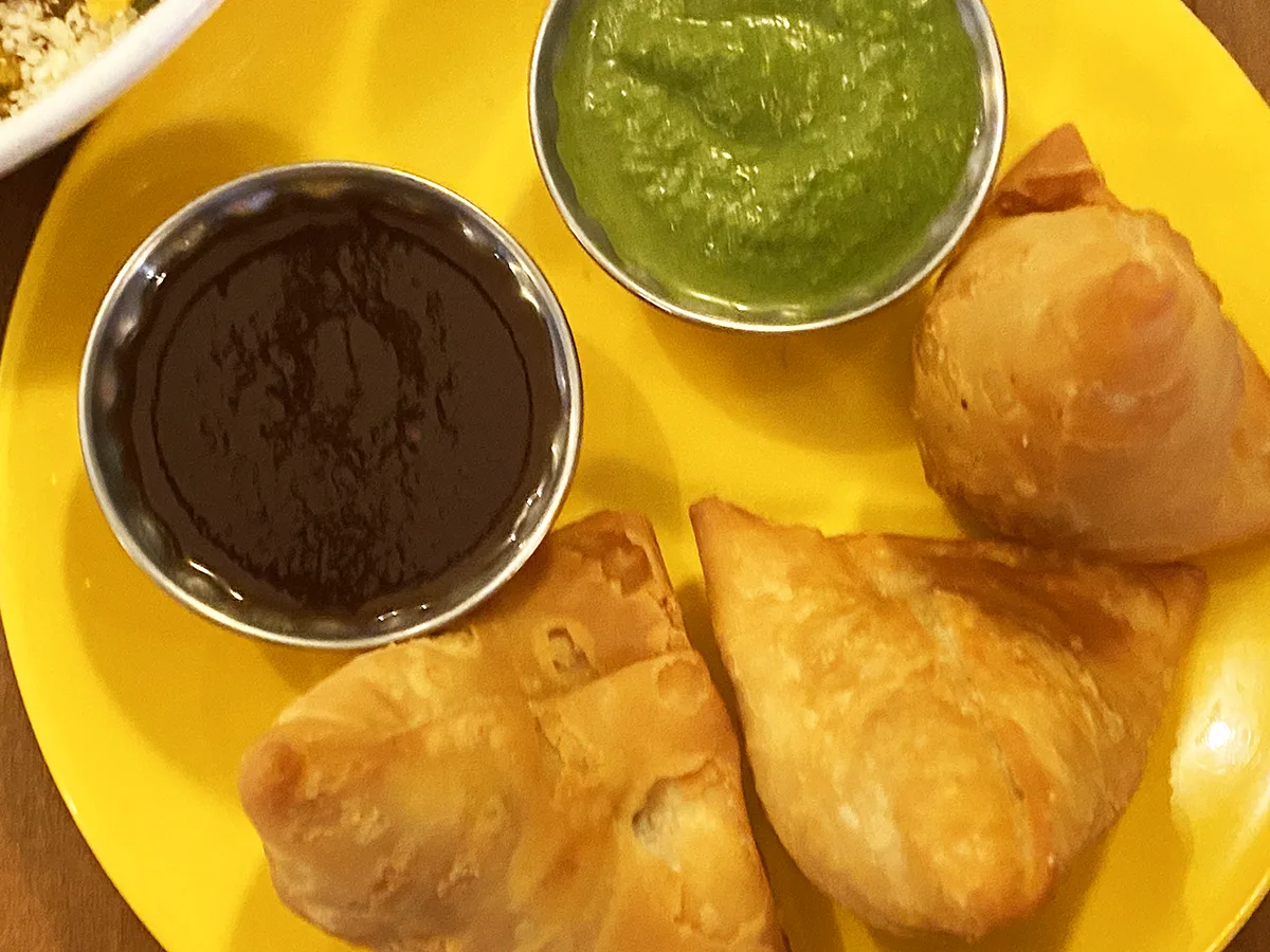 Samosa from Inday All Day in Williamsburg Brooklyn