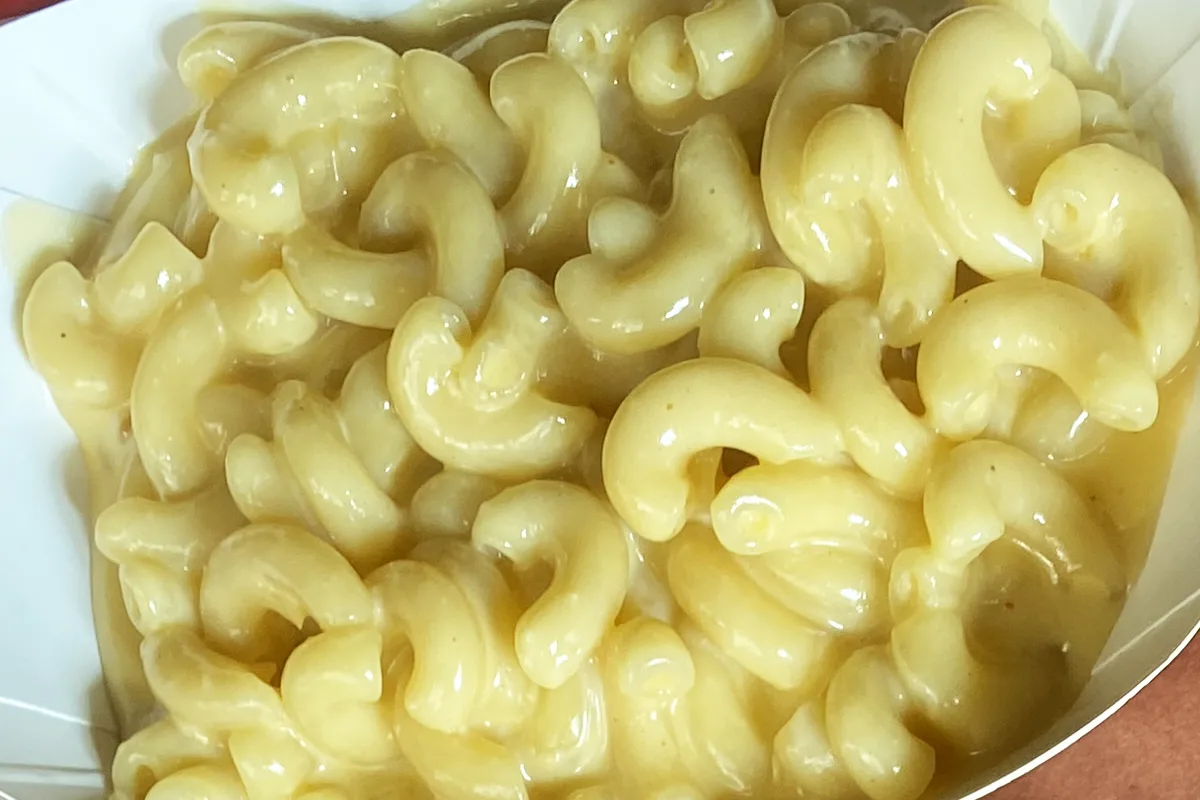 Mac and cheese is creamy with velveta at Mable's smokehouse