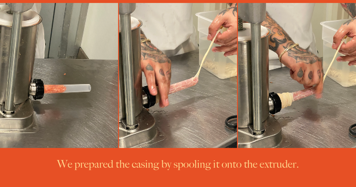 The process of attaching the casing