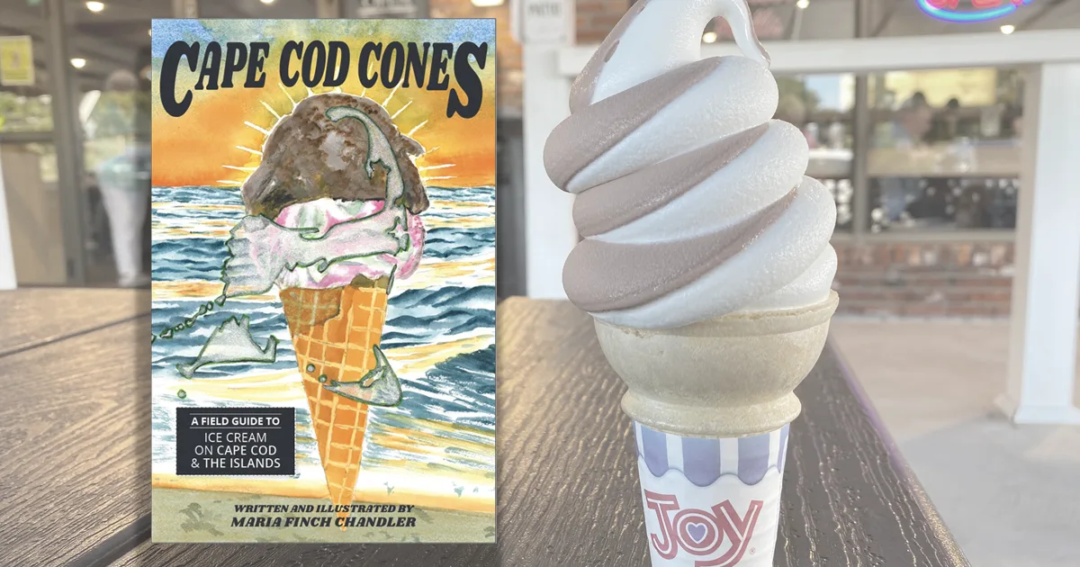 Cape Cod Cones by Maria Finch Chandler, 2024 edition with a soft serve twist from Kreme-n-Cone