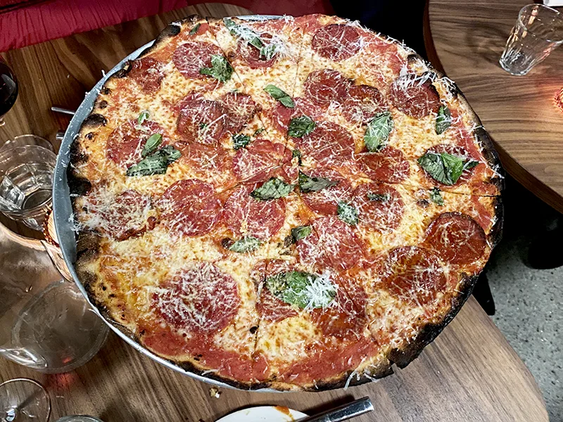 Balera's Diavola pie of hot sausage and honey